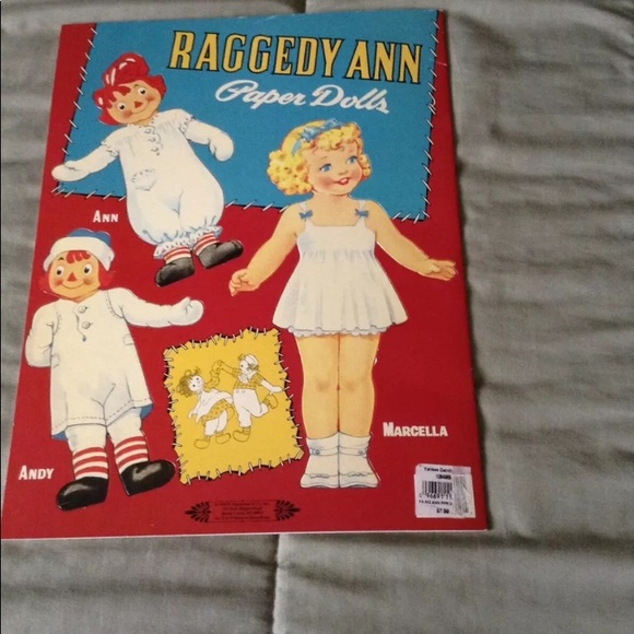 Raggedy Ann Paper Dolls 1995 B Shackman Uncut - Picture 3 of 5